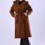 soft hooded belted coat